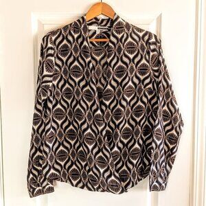 Tracy Reese Silk Surplice Wrap Blouse